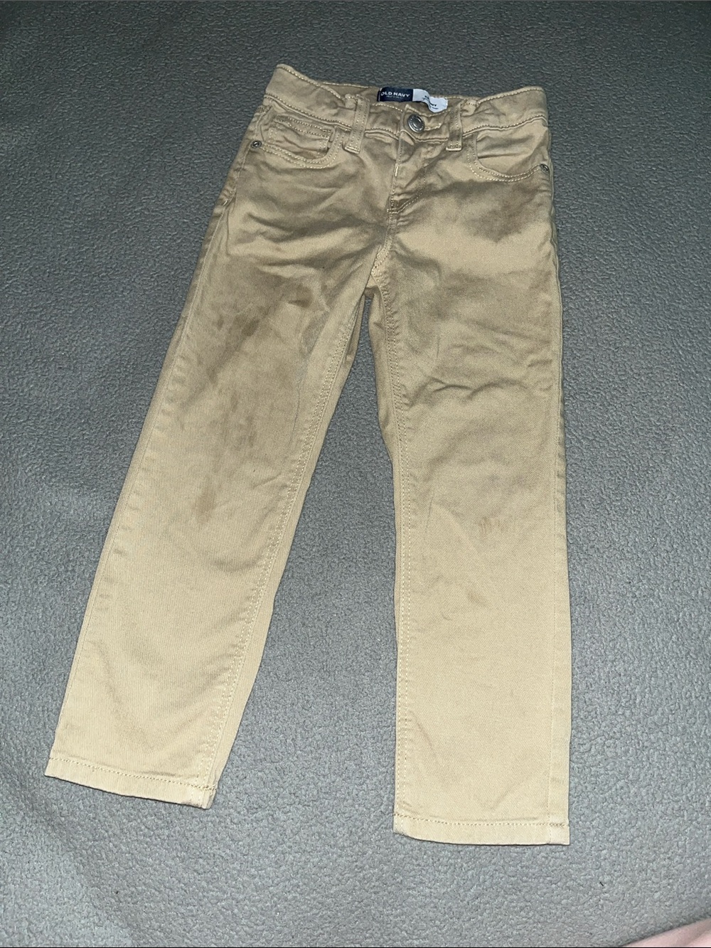 Old Navy Boys' Straight Chino Pants in Khaki